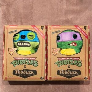 Nickelodeon Teenage Mutant Ninja Turtles Fuggler Plush Duo ( Limited Edition )